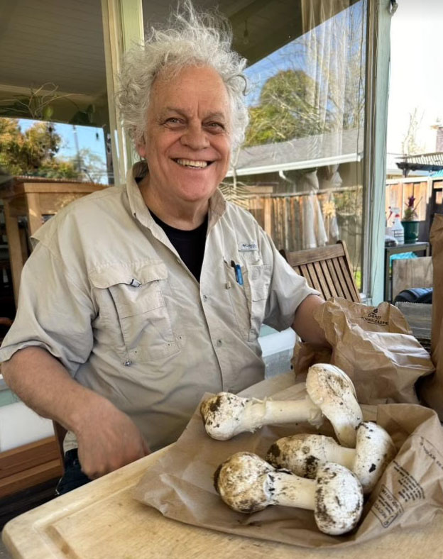 Raymond Archambault with Amanita Ocreata