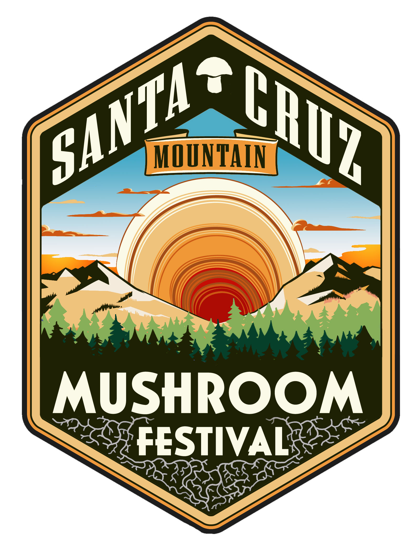 Santa Cruz Mountain Mushroom Festival Logo