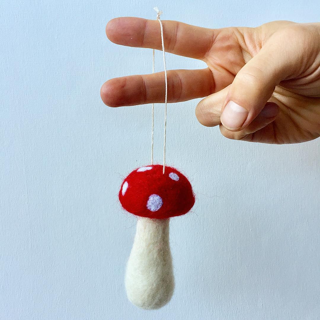 Amanita muscaria ornament