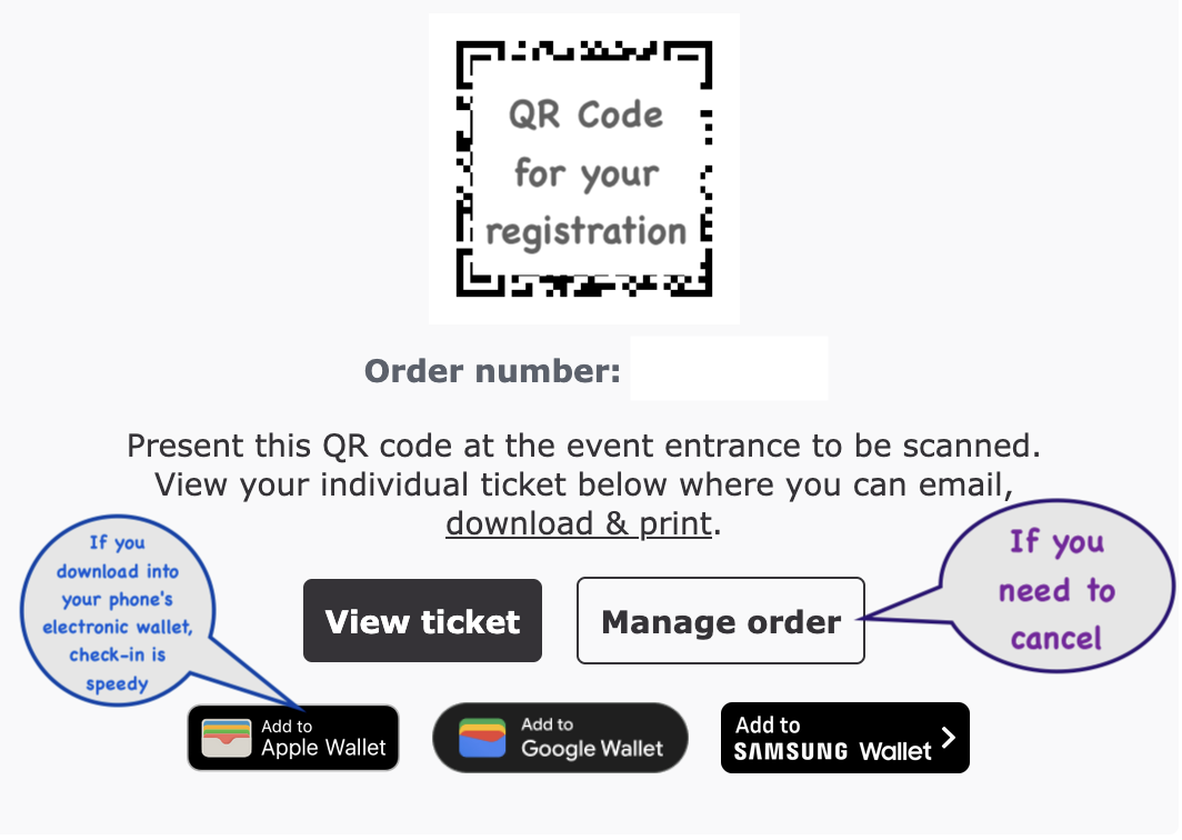 Humanitix confirmation email